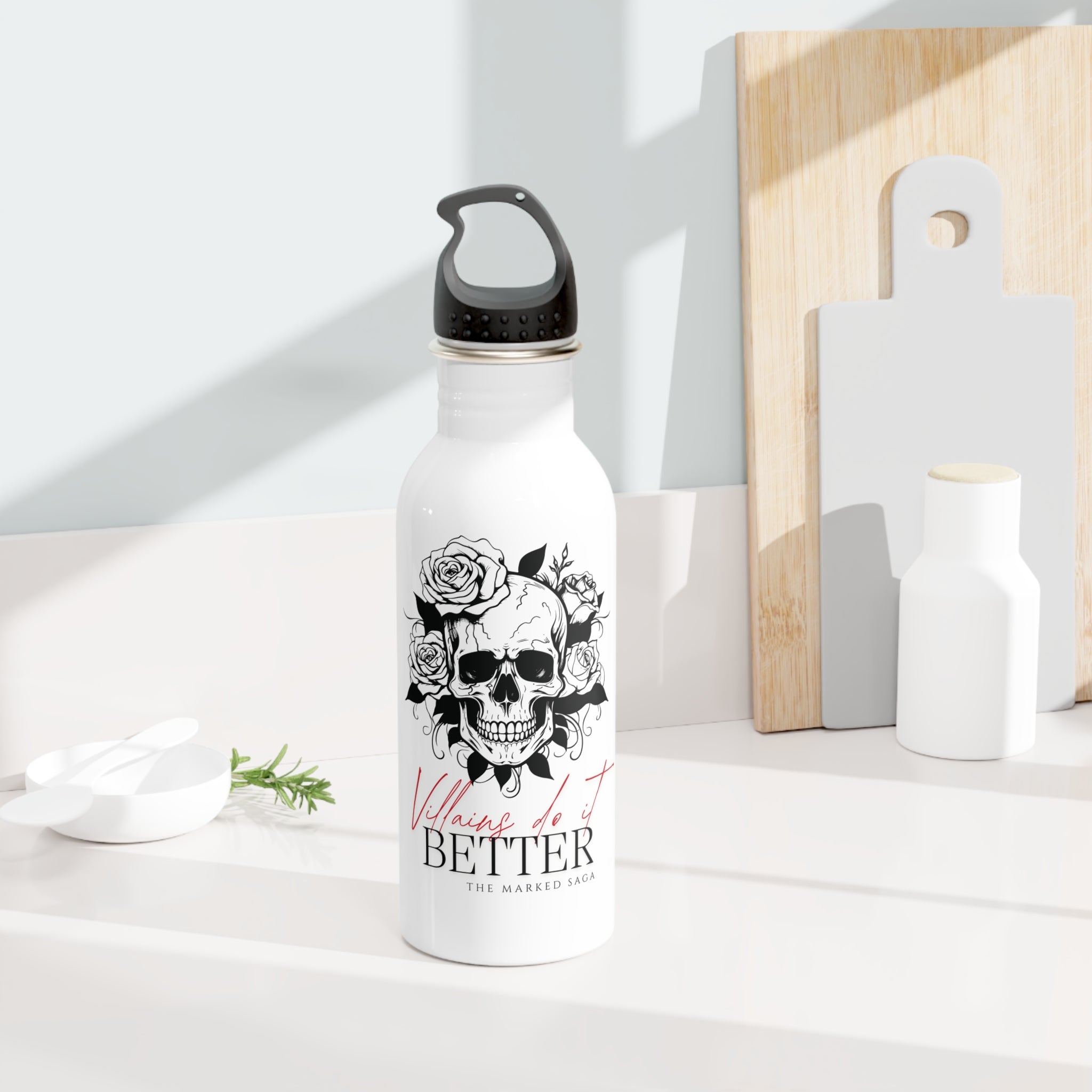 'Villains Do it Better' Steel Water Bottle