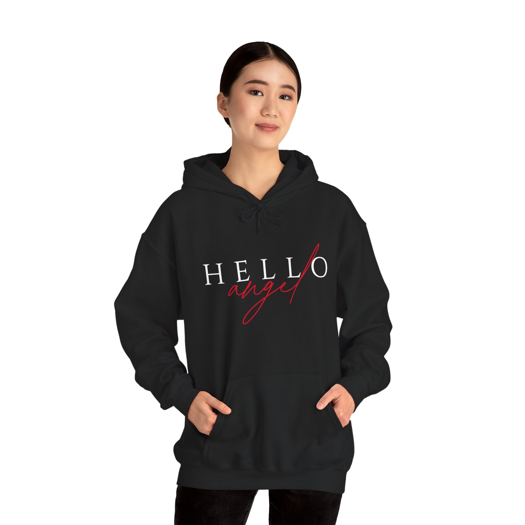 Cozy 'Hello Angel' Hooded Sweatshirt