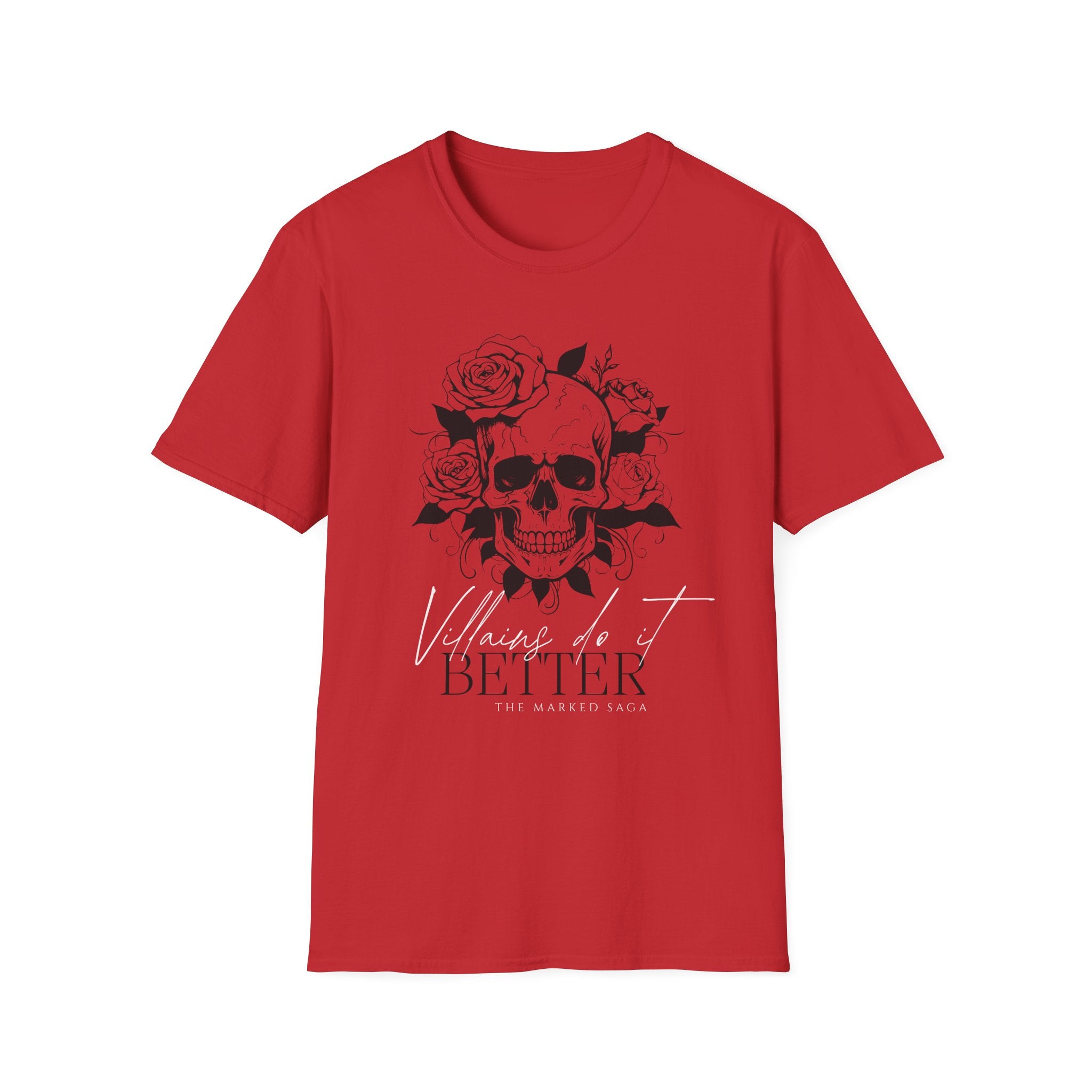 Red "Villain's Do it Better" Graphic Tee
