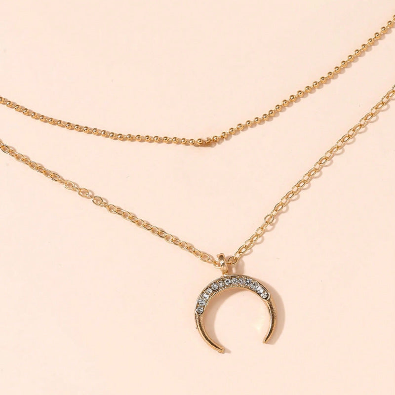 Moon Pendant Necklace