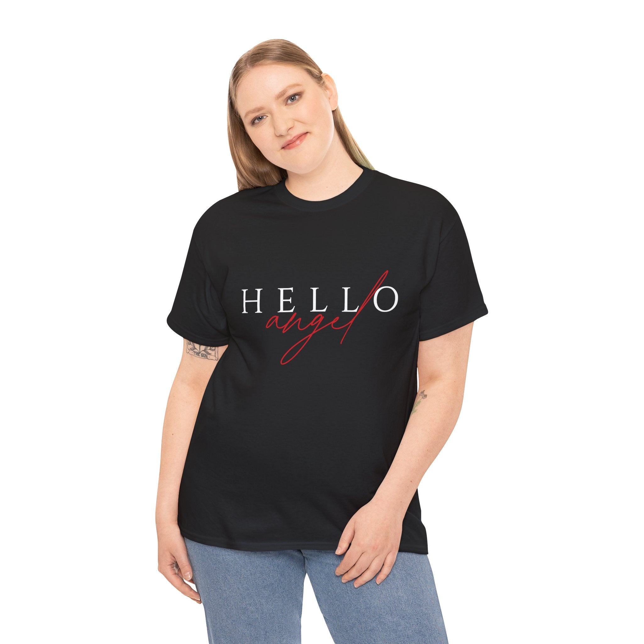 'Hello Angel' Heavy Cotton Tee
