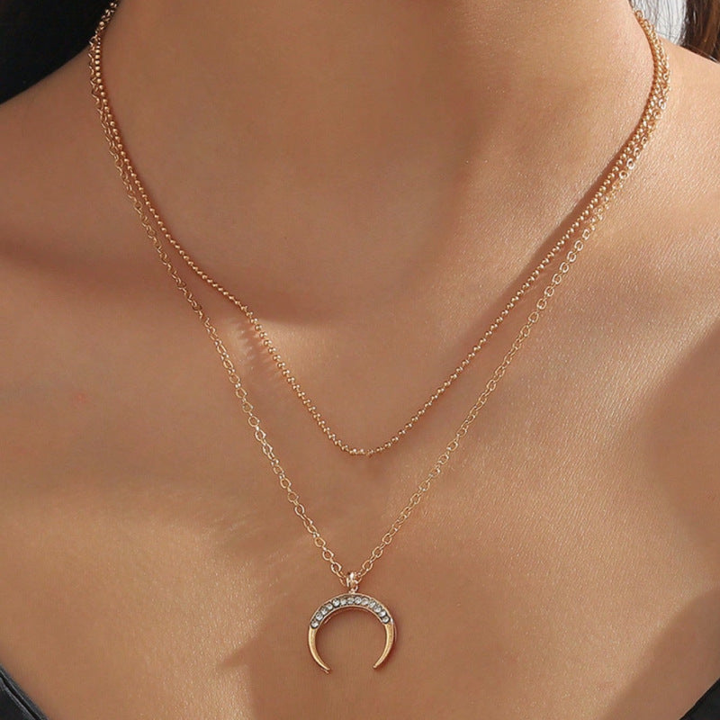 Moon Pendant Necklace