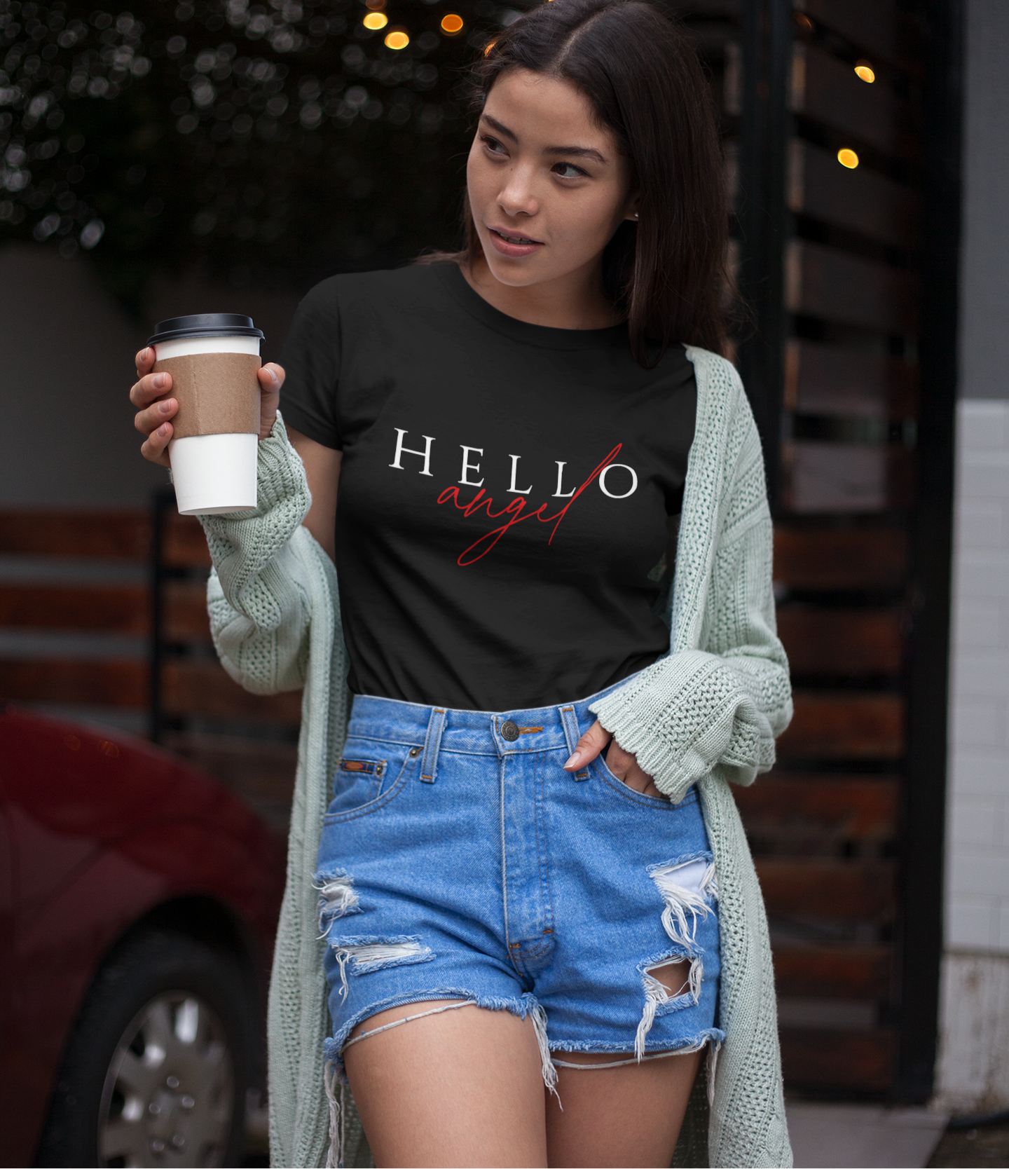'Hello Angel' Heavy Cotton Tee